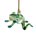 Playful Frog Glass Ornament