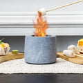 4.3"x3.5"Round Gray Mini Fire Pit