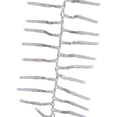 1000-Light Cool White LED Clear Wire Cluster Garland