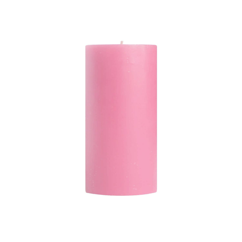 Mole Hollow Unscented Pillar Candle (Dusty Rose)  -