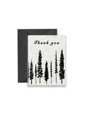 Thank you Evergreen Trees Wildflower Seed Paper Card