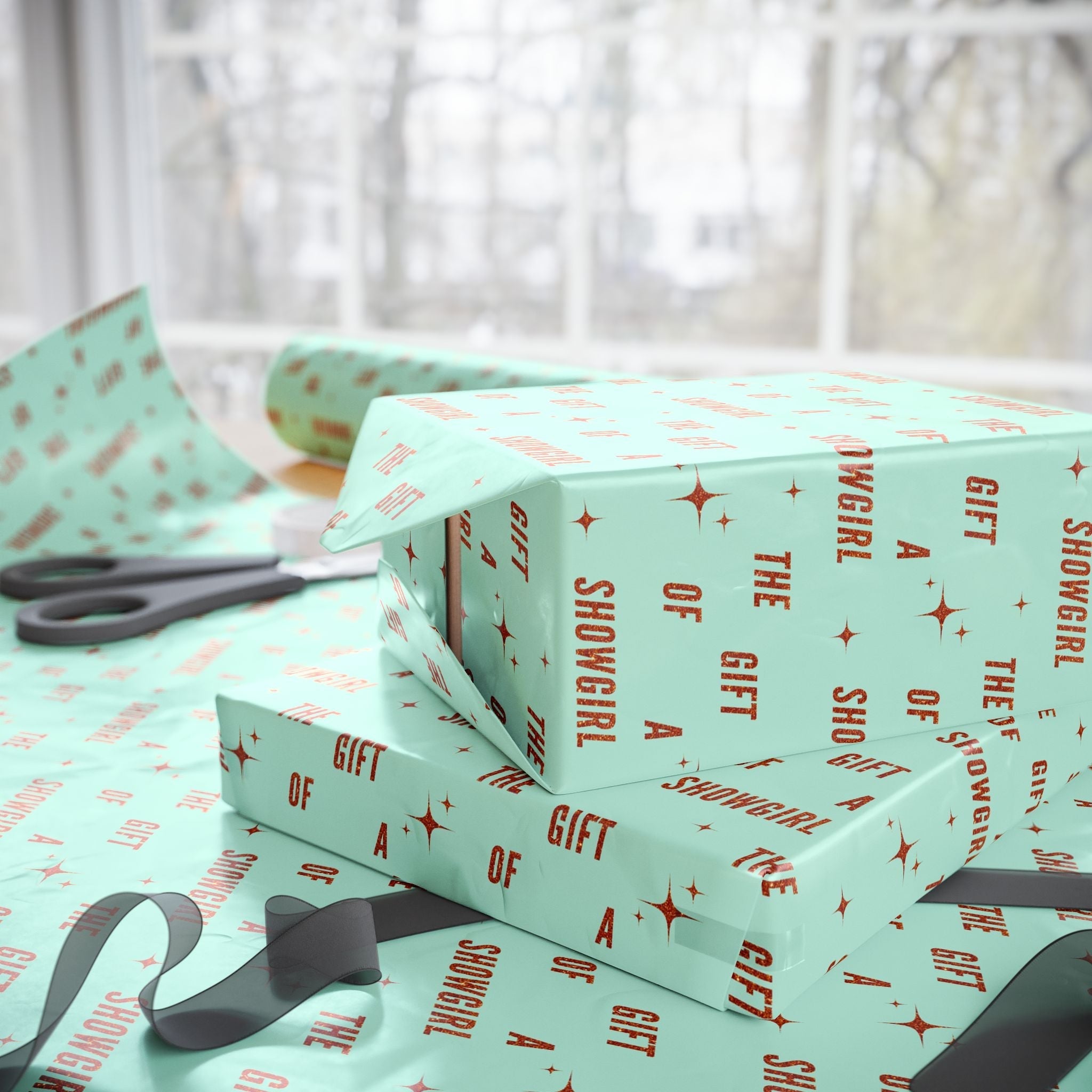 The Gift of a Showgirl Wrapping Paper Roll