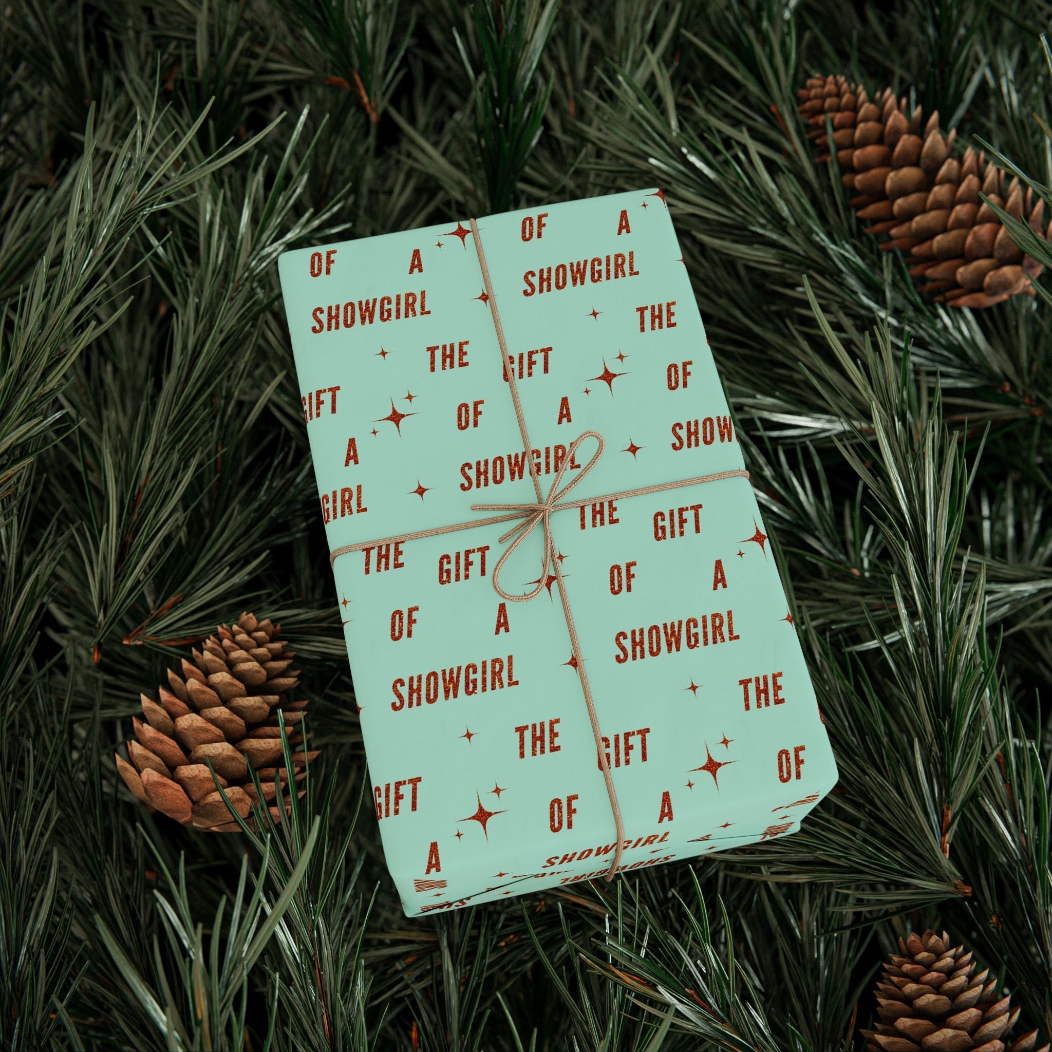 The Gift of a Showgirl Wrapping Paper Roll