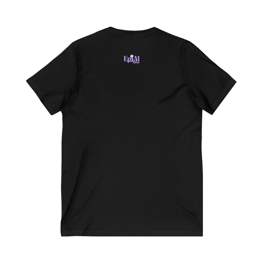 The Napping House Unisex V-Neck Tee – Cozy Cat, Dog & Granny Sleeping Shirt