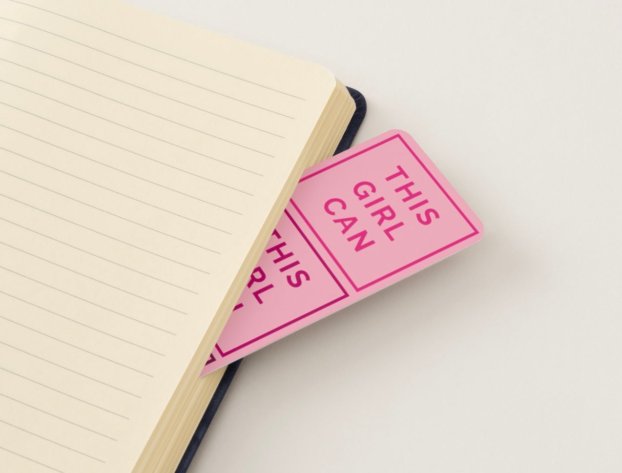 This Girl Can Glossy Double-Sided Bookmark, 2” x 6”