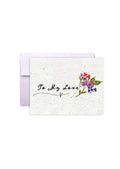 To My Love Wildflower Seed Paper Card