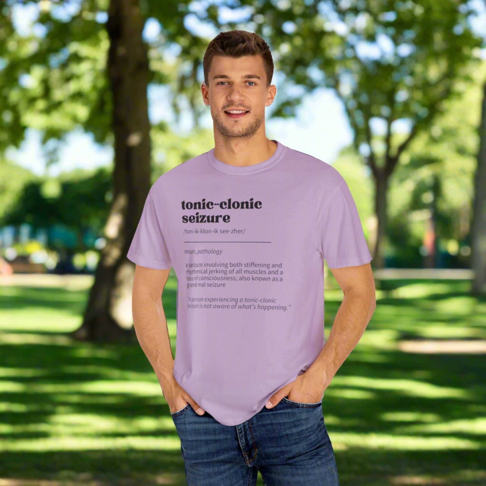 Tonic-Clonic Seizure Definition Unisex Garment-Dyed T-shirt