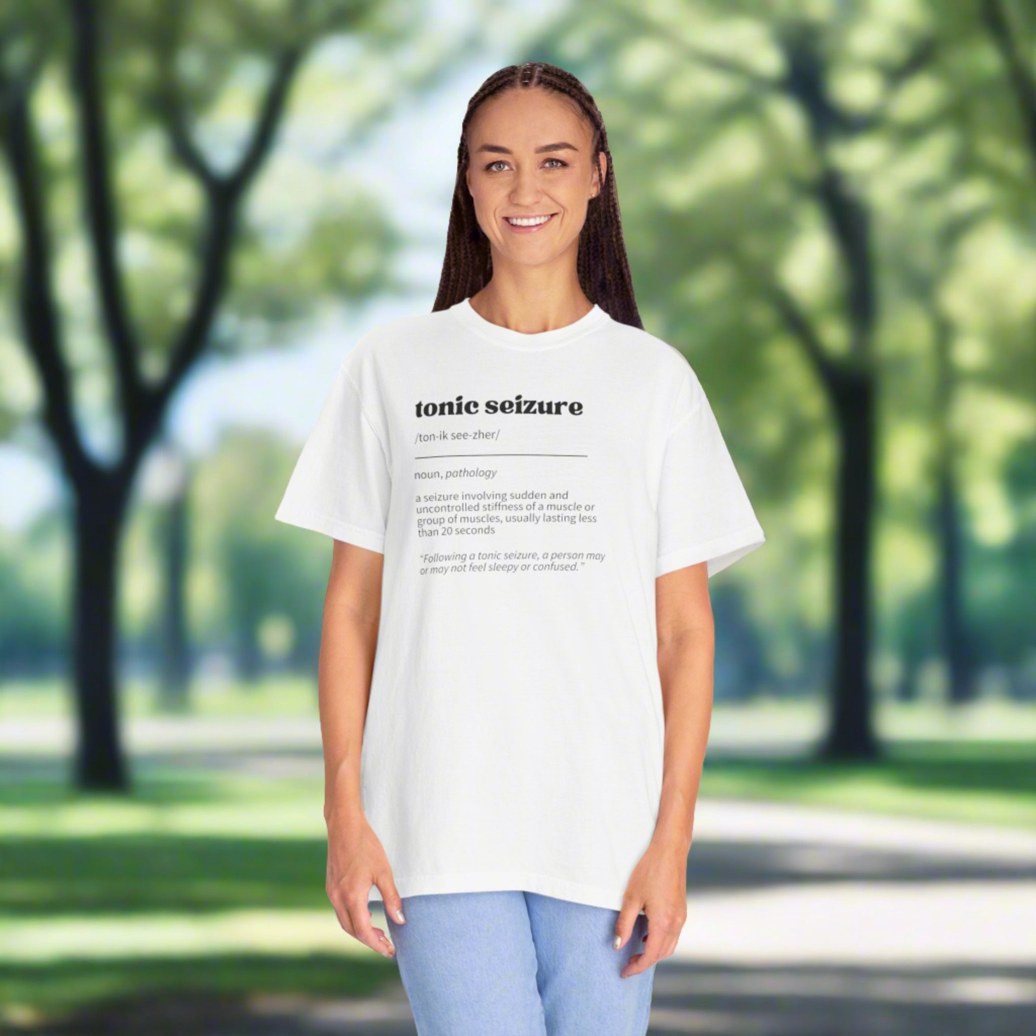 Tonic Seizure Definition Unisex Garment-Dyed T-shirt