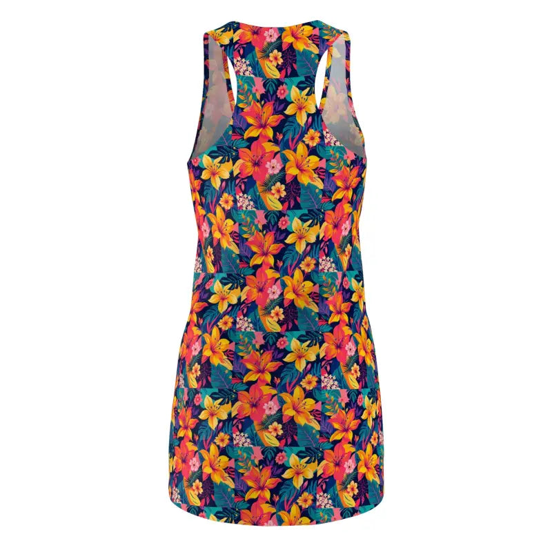 Ocean State Styles Tropical Floral Racerback Dress Women