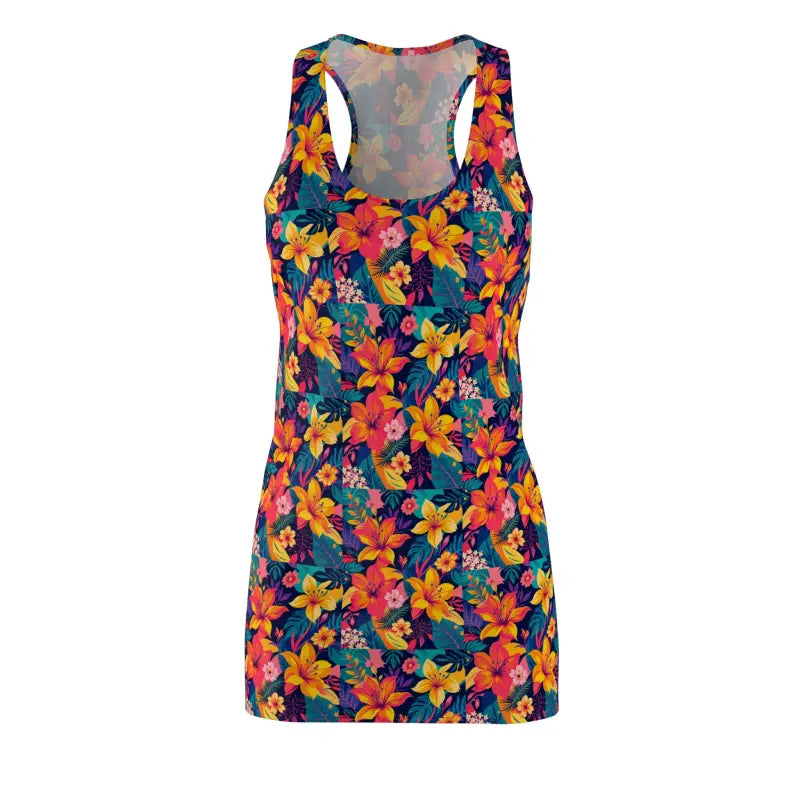 Ocean State Styles Tropical Floral Racerback Dress Women
