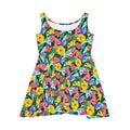 Ocean State Styles Skater Dress Tropical Bloom Floral Print