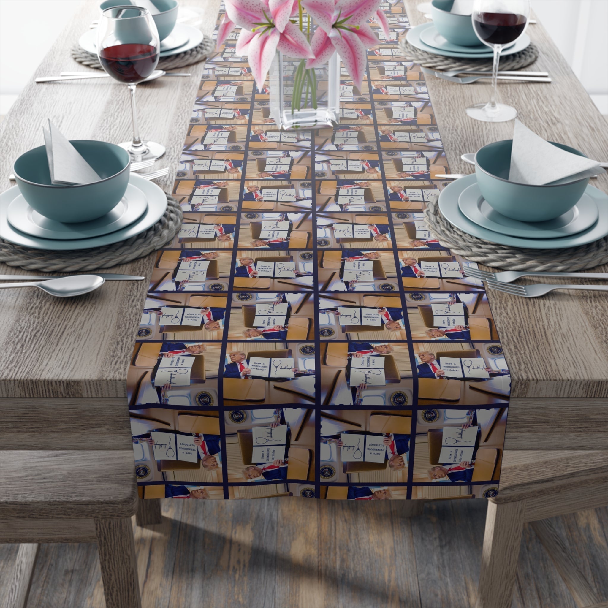 Happy Birthday Table Runner