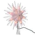 Silver Capiz Star Lighted Treetopper - 12 Inch