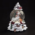 Winter Wonderland Santa and Animals LED Musical Swirl Glitterdome
