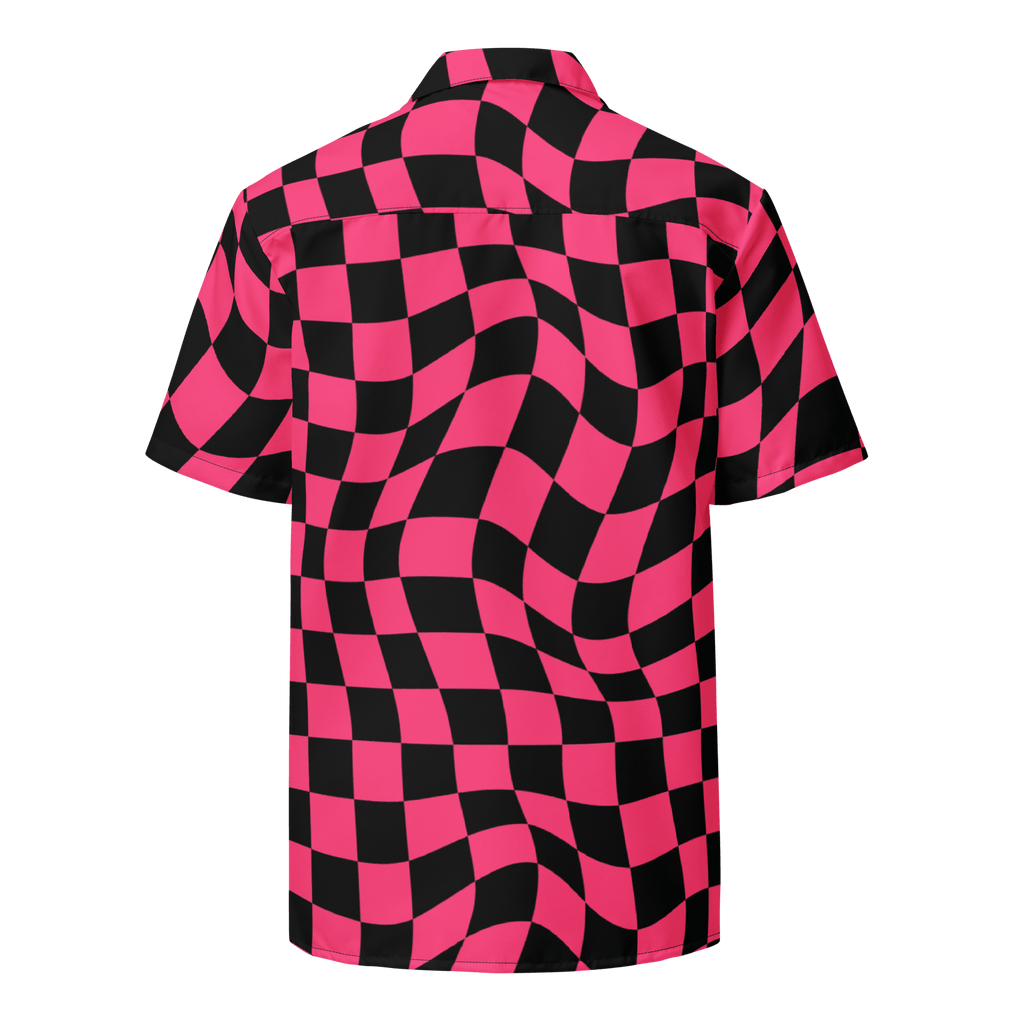 Twisted Tiles Checkerboard Button Up Shirt