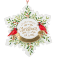 Snowflake Ornament - Our First Christmas as Mr. And Mrs.