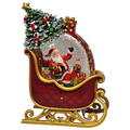 Lighted Spinning Water Globe Santa Sleigh