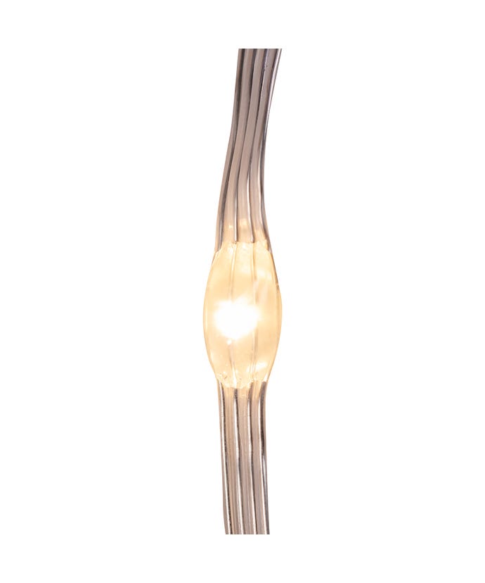 100-Light Warm White LED Connectable Clear Wire Light Set