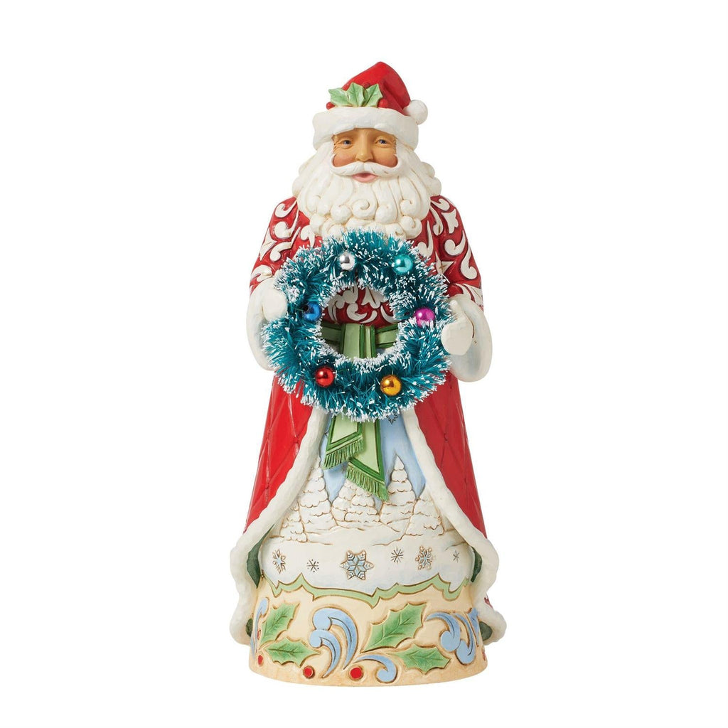 Santa with Sisal Wreath