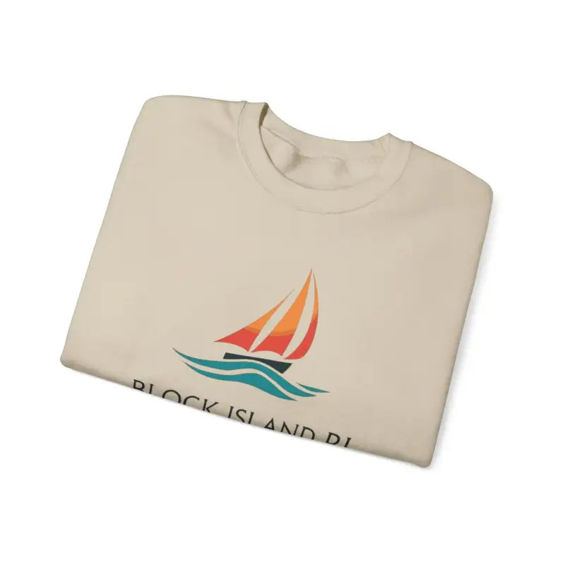 Ocean State Styles Sweatshirt Block Island Sailboat Design