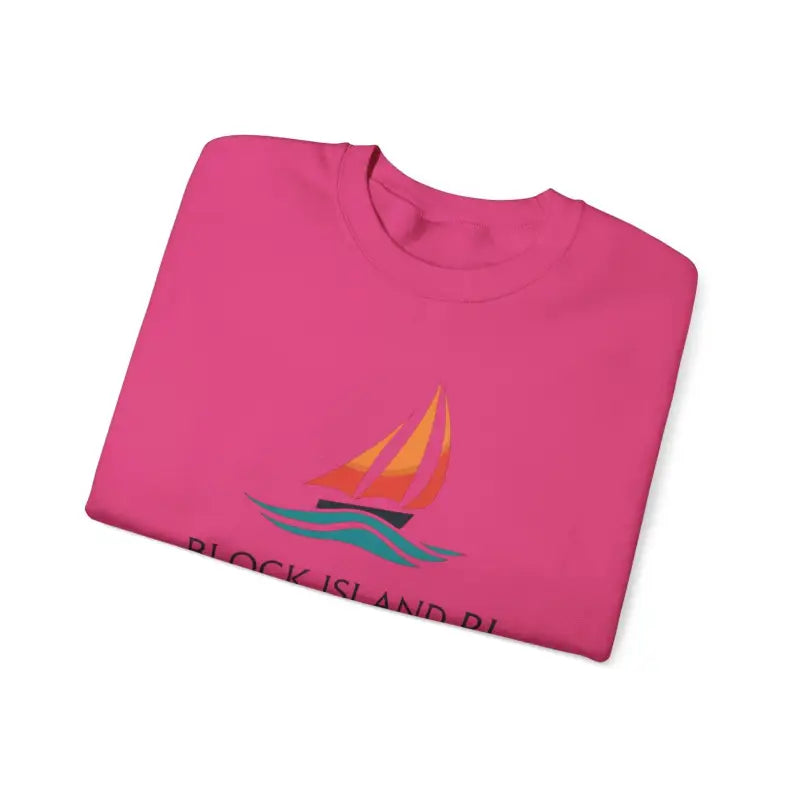 Ocean State Styles Sweatshirt Block Island Sailboat Design