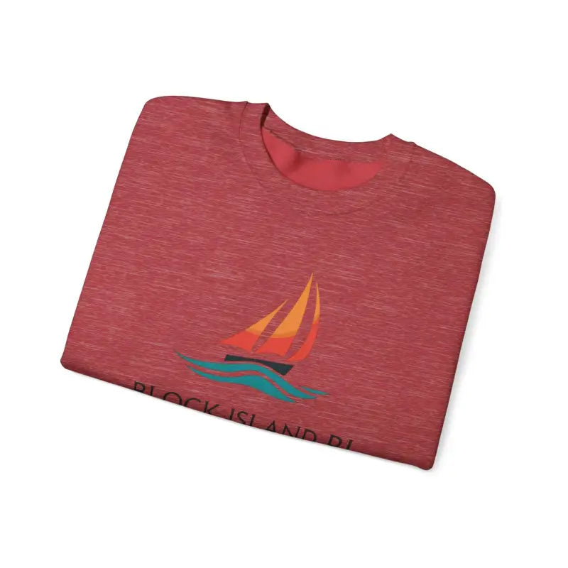 Ocean State Styles Sweatshirt Block Island Sailboat Design
