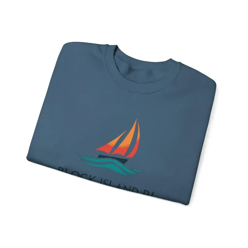 Ocean State Styles Sweatshirt Block Island Sailboat Design