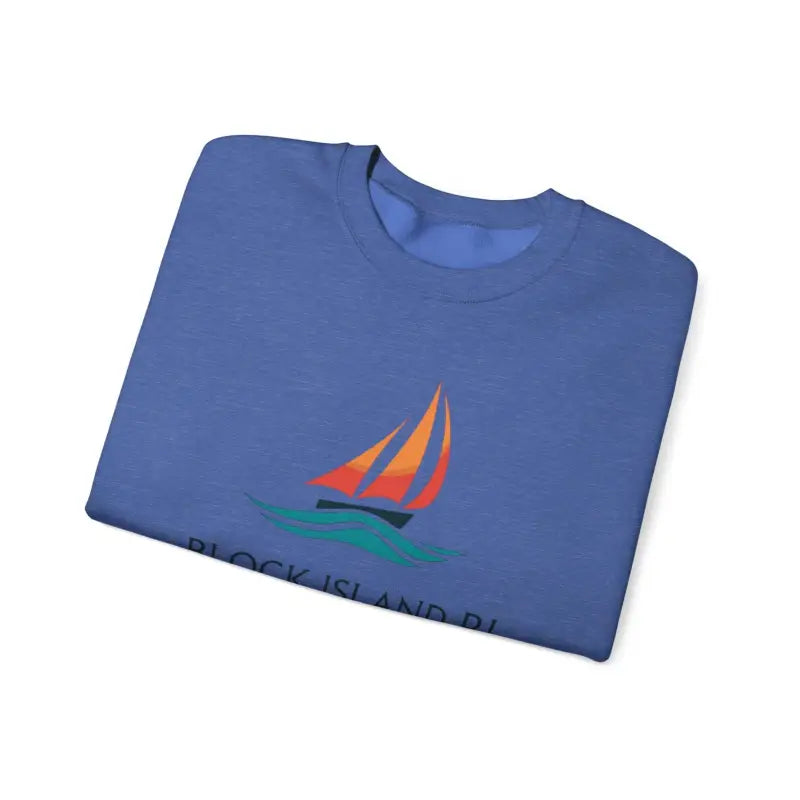 Ocean State Styles Sweatshirt Block Island Sailboat Design