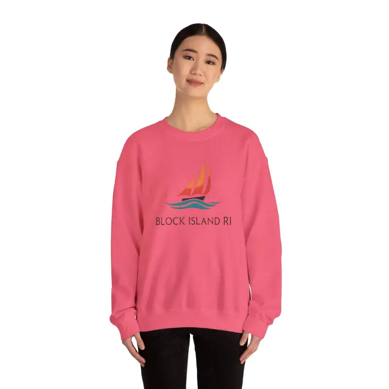Ocean State Styles Sweatshirt Block Island Sailboat Design