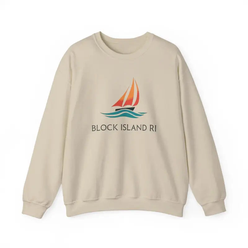 Ocean State Styles Sweatshirt Block Island Sailboat Design