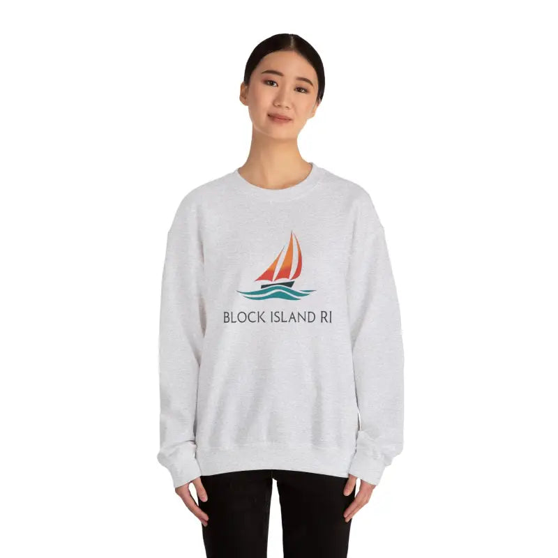 Ocean State Styles Sweatshirt Block Island Sailboat Design