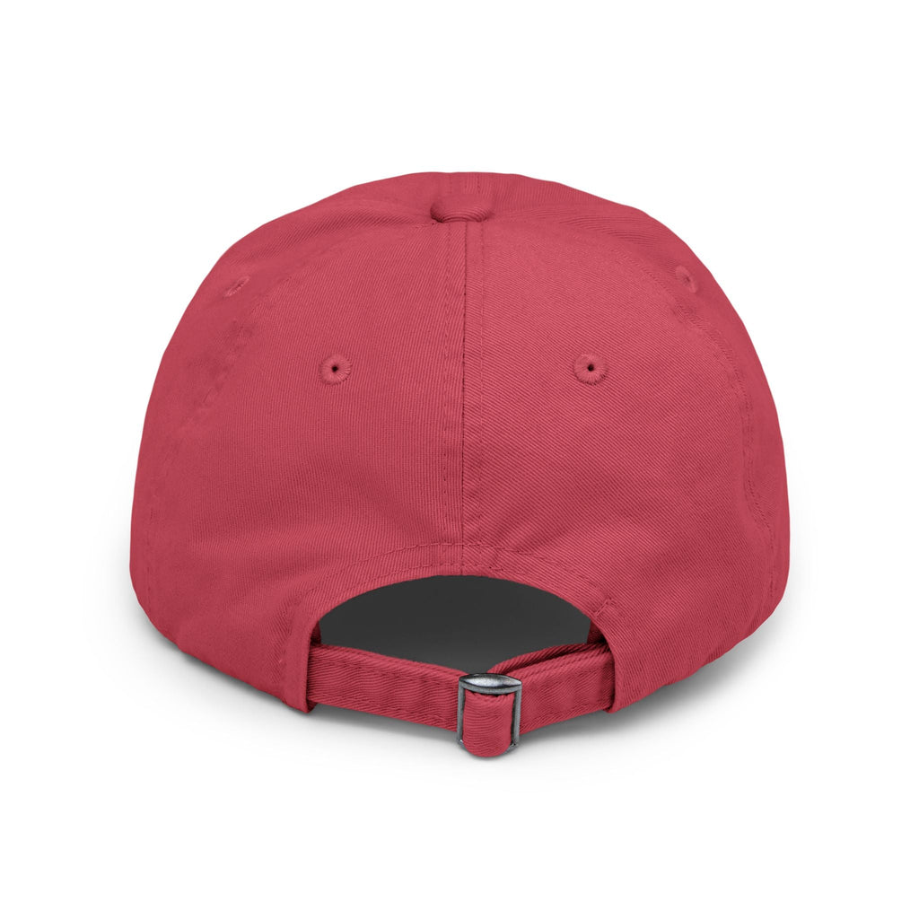Unisex Distressed Cap - Calm Down Just a Red Hat