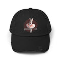 Unisex Distressed Cap - 'Graceful as a Cat' Fun Cat Lover Hat