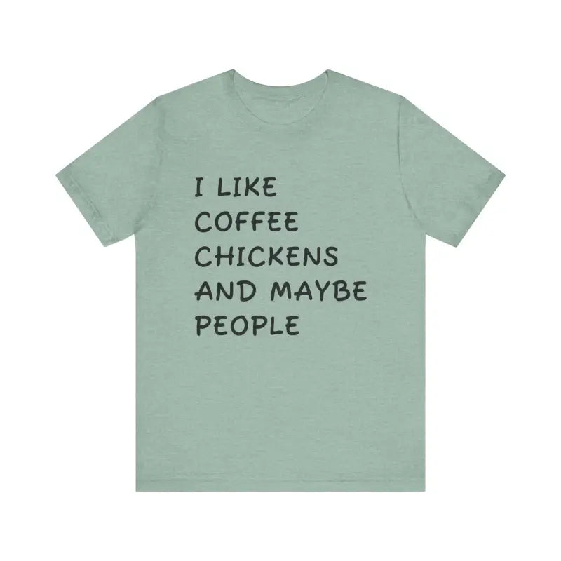 Ocean State Styles T Shirt Funny Coffee Chickens Unisex