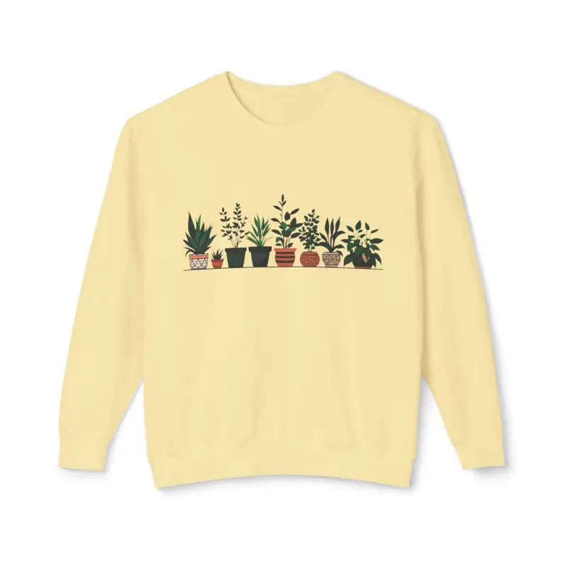 Ocean State Styles Unisex Sweatshirt Potted Plant Design