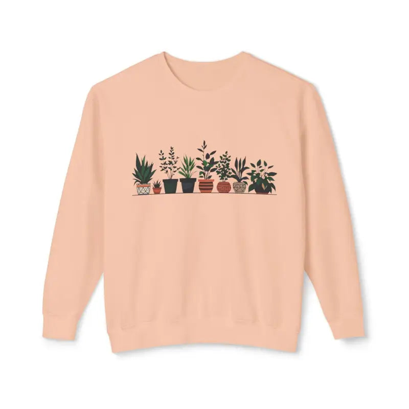 Ocean State Styles Unisex Sweatshirt Potted Plant Design