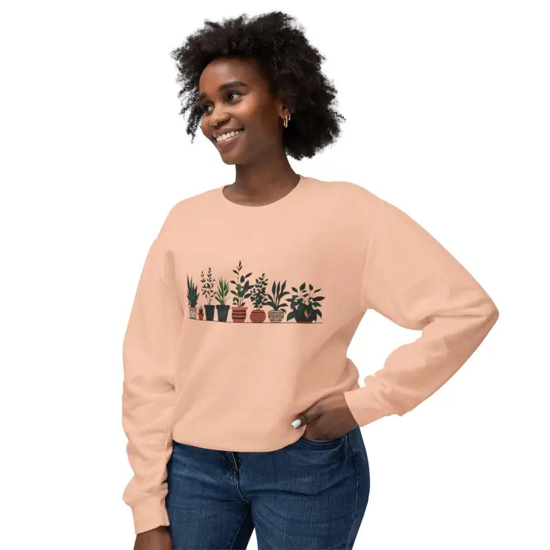 Ocean State Styles Unisex Sweatshirt Potted Plant Design