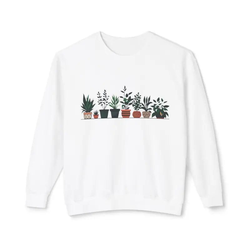 Ocean State Styles Unisex Sweatshirt Potted Plant Design