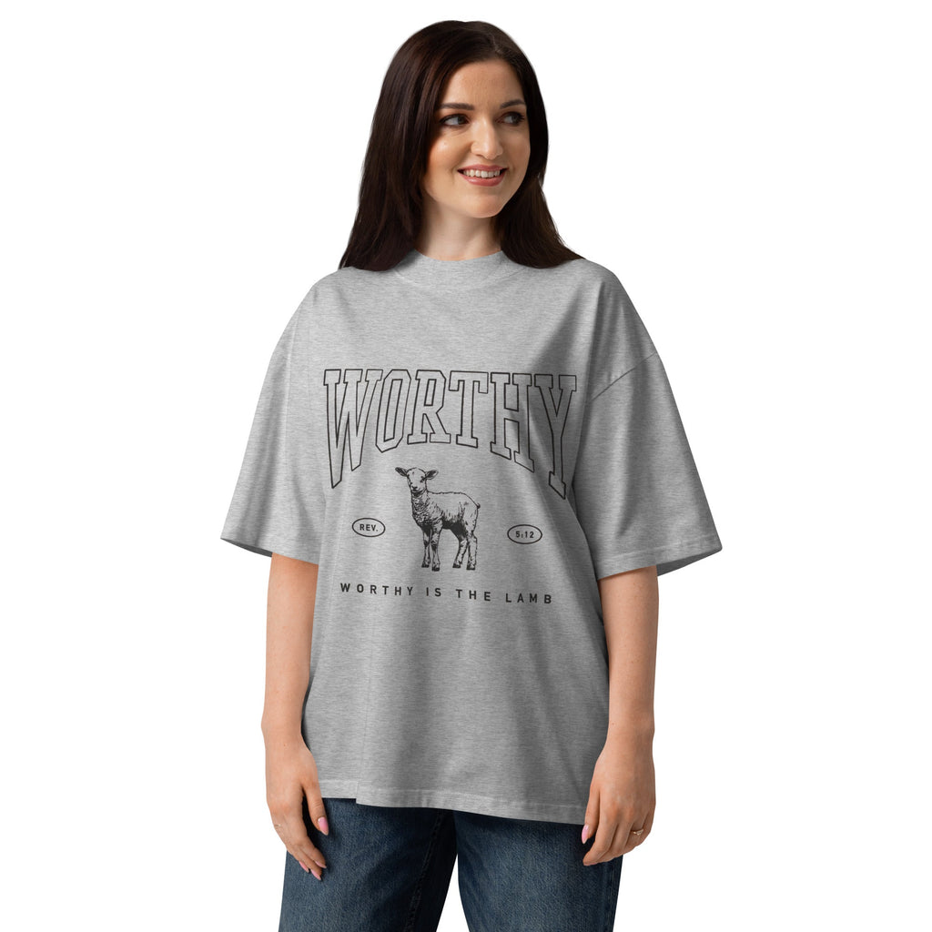 Worthy Unisex oversized high neck t-shirt