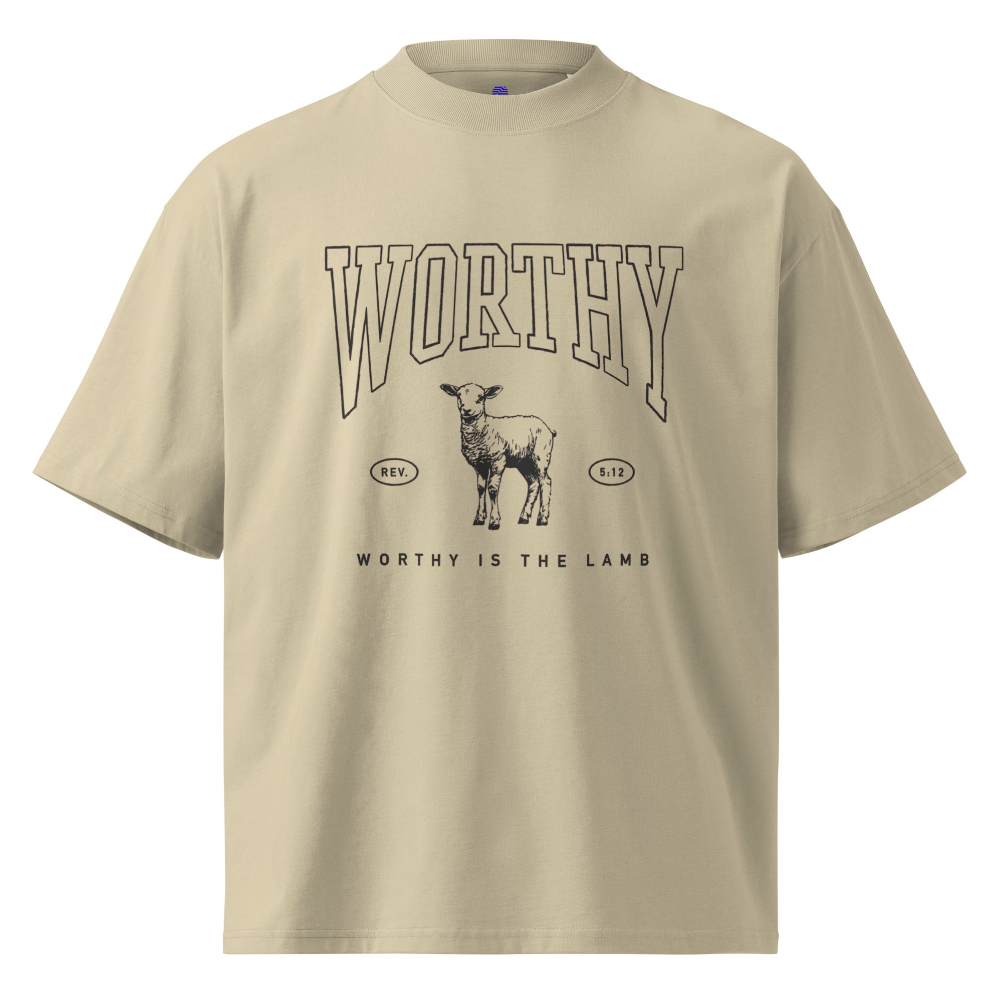 Worthy Unisex oversized high neck t-shirt