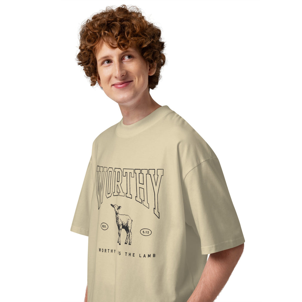 Worthy Unisex oversized high neck t-shirt