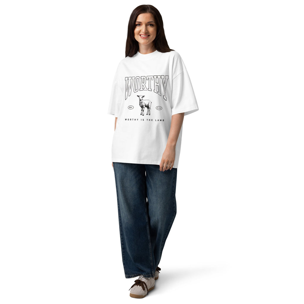 Worthy Unisex oversized high neck t-shirt