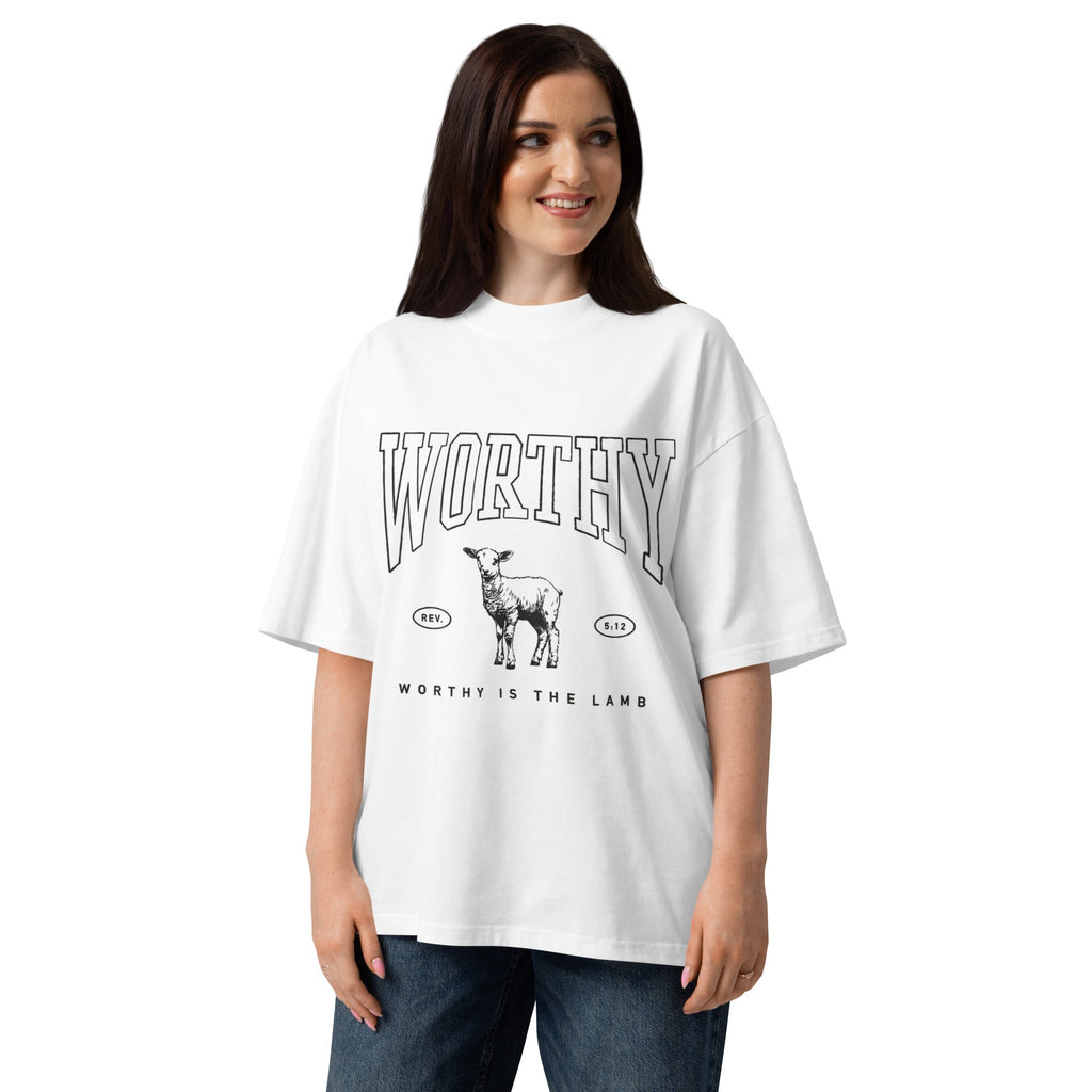 Worthy Unisex oversized high neck t-shirt