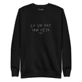LIFE IS A PARTY • EMBROIDERED PULLOVER