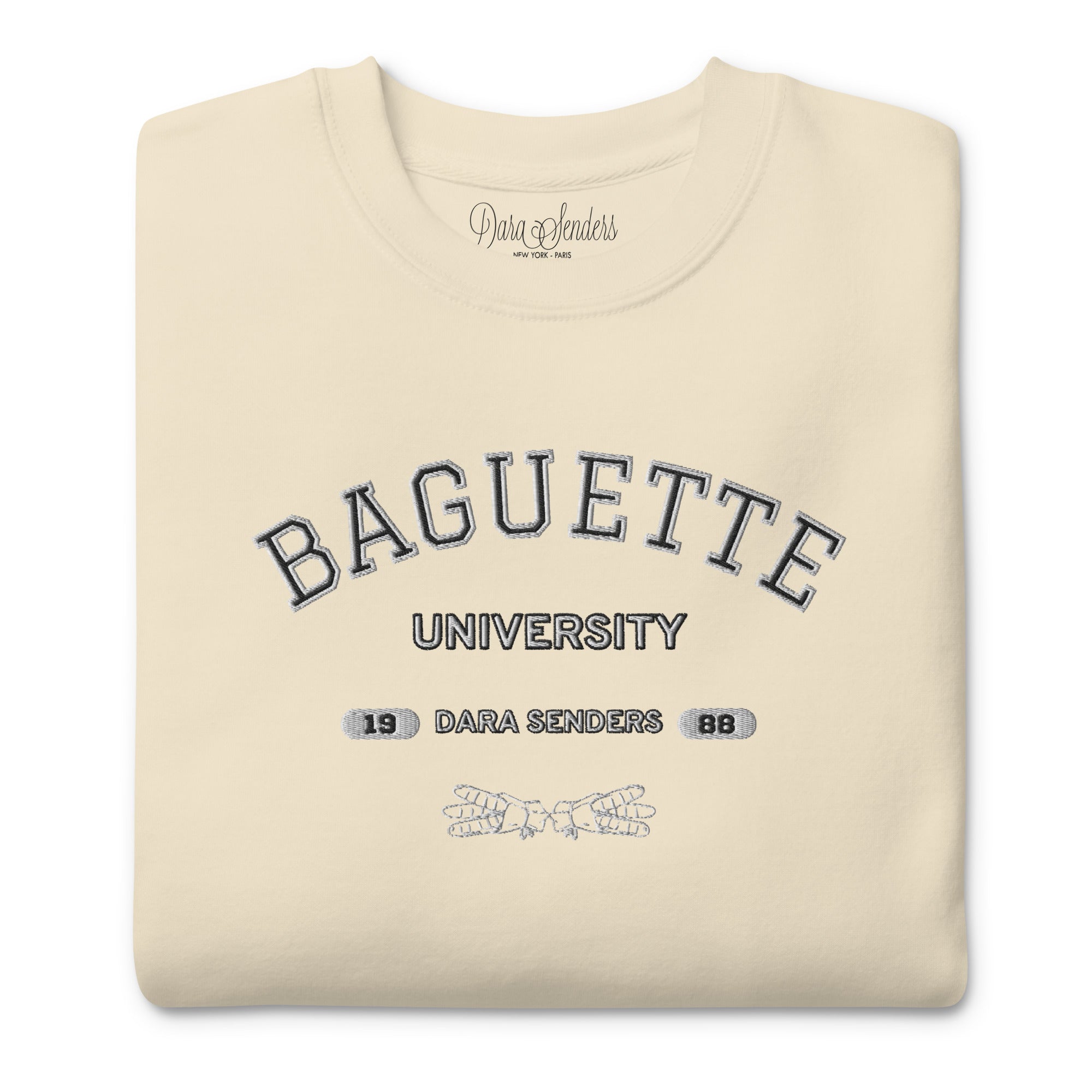 BAGUETTE UNIVERSITY SWEATSHIRT