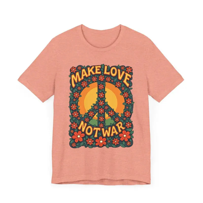 Ocean State Styles T Shirt Peace Symbol Graphic Retro