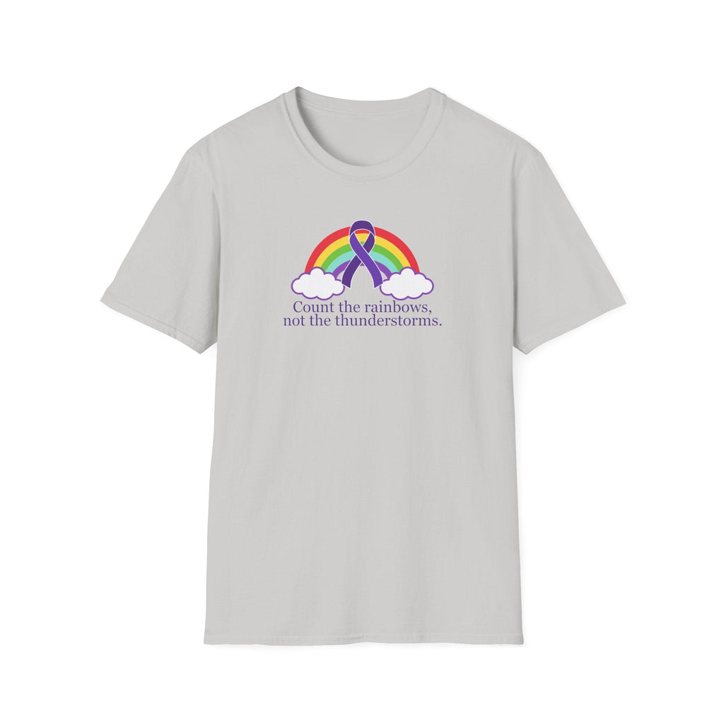 Unisex Softstyle T-Shirt - 'Count the Rainbows' Inspirational Tee