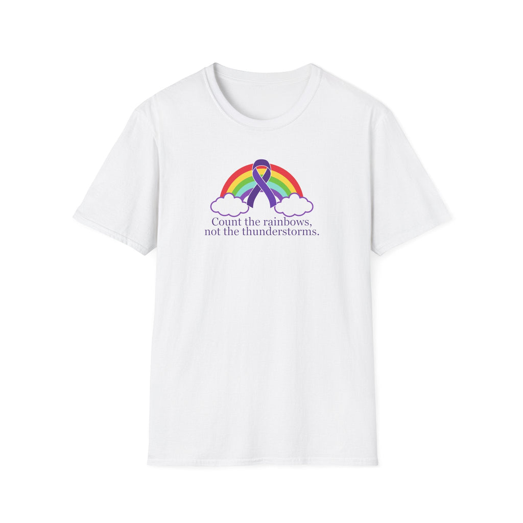 Unisex Softstyle T-Shirt - 'Count the Rainbows' Inspirational Tee