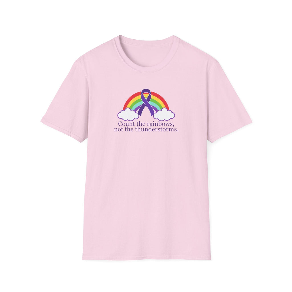 Unisex Softstyle T-Shirt - 'Count the Rainbows' Inspirational Tee