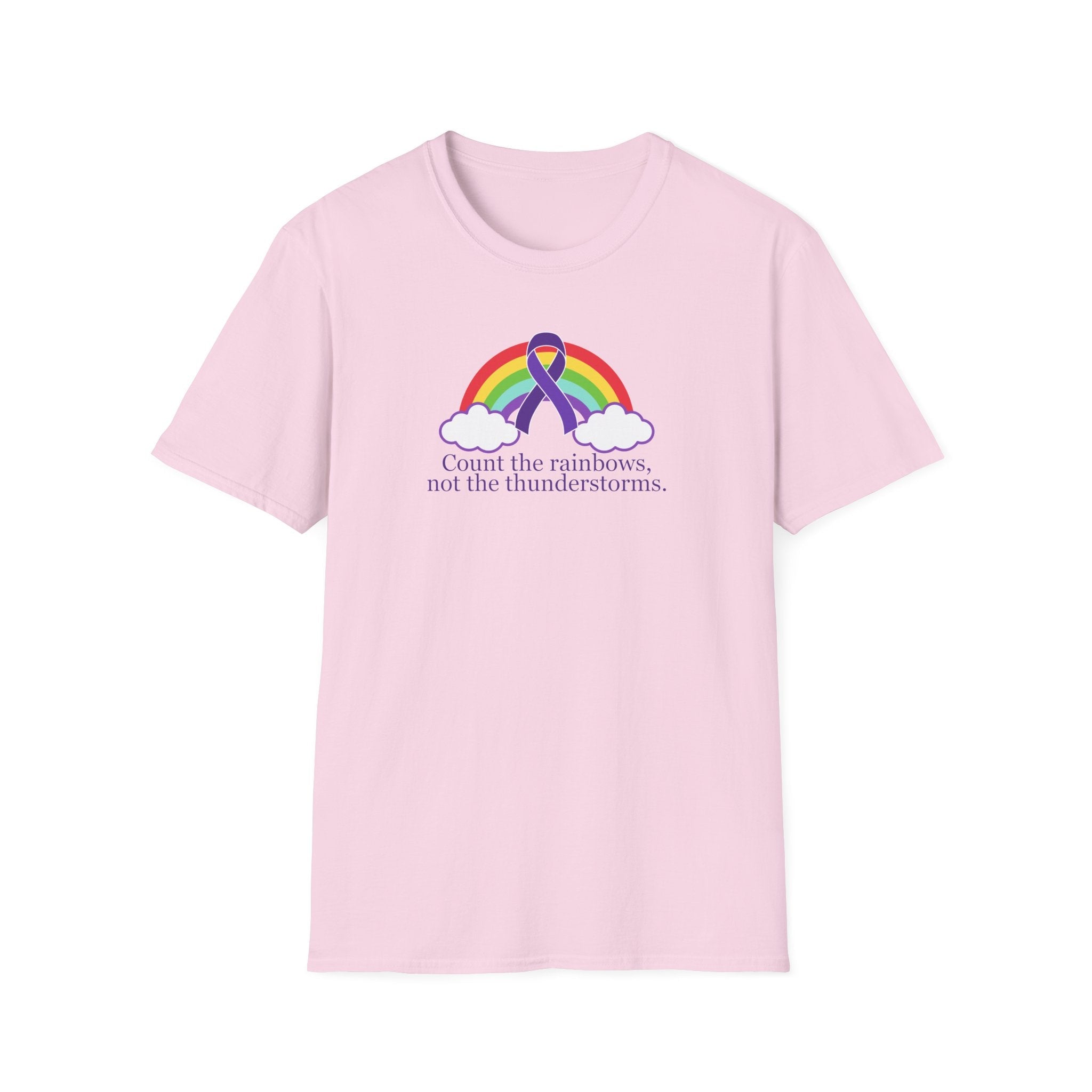 Unisex Softstyle T-Shirt - 'Count the Rainbows' Inspirational Tee